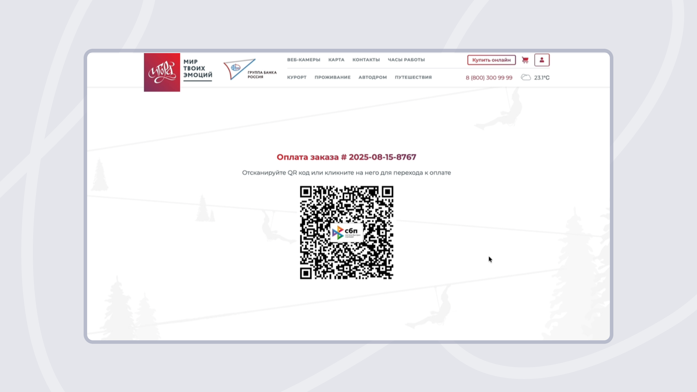 Интеграция оплаты по QR-коду на сайт